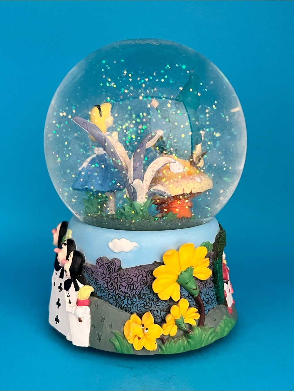 Disney Alice in Wonderland Glitter Snow Globe - Picture 4 of 6